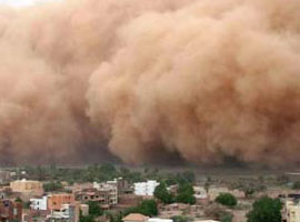 Çöl fırtınası anı - Foto