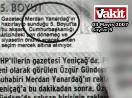 Yeniçağ'da ilginç reklam 