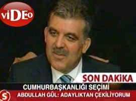 GÜL, ADAYLIKTAN ÇEKİLDİ-Video