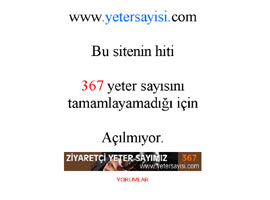 367'ye en ilginç tepki