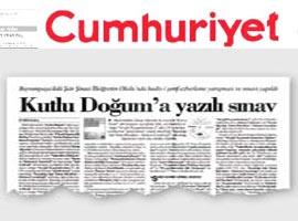 Yine CUMHURİYET, yine yalan haber