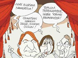 Karikatürlerle solda ittifakı çizdi