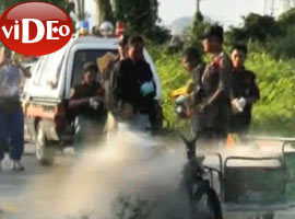 Time muhabiri patlama şokunda-İzle