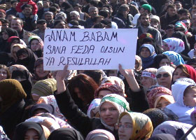 Erzurum'da miting