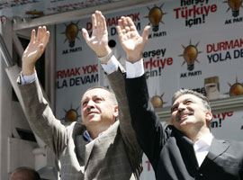 Erdoğan, Gül seçim mitinginde 