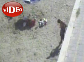 Plajda hırsızlık anı - Video