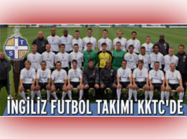 Bir ilk; İngiliz futbol takımı KKTC’de