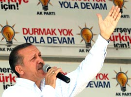 Erdoğan: Hizmete oy verin
