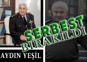 Aydın Yeşil serbest bırakıldı