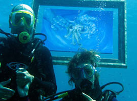 Su altında resim sergisi - FOTOLAR