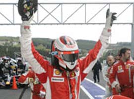 Belçika'da ilk cep Raikkonen'in oldu  