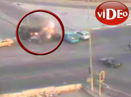 İşte dehşet anının görüntüleri - Video