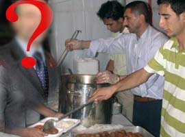 İftar çadırında tanınmayan bakan kim?