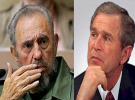 Bush'tan Castro'ya gözdağı 
