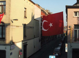 Belçika'daki terör protestosu