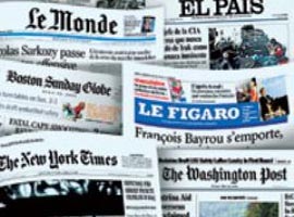 Sekiz asker dış basında