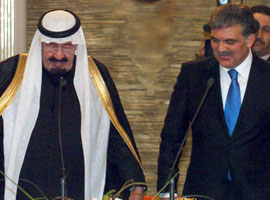 Gül, Kral Abdullah'tan destek istedi