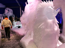 Peri masalı kahramanları buzda vücut buldu - Foto Galeri