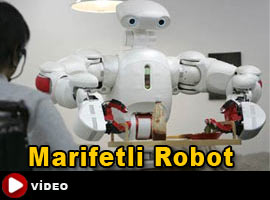 Bu da yemek servisi yapan robot! - Video