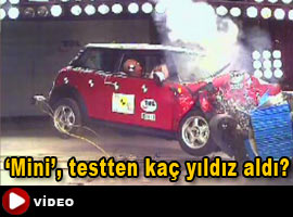 Mini Cooper'ın çarpışma testi - Video