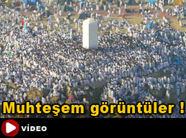 Hacı adayları Arafat'ta