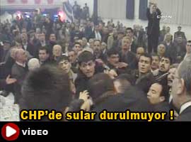 CHP ilçe kongresinde kavga - Video