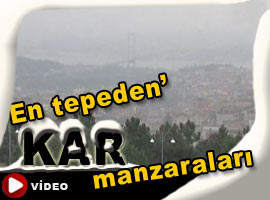 İstanbul'dan kar manzaraları - Video