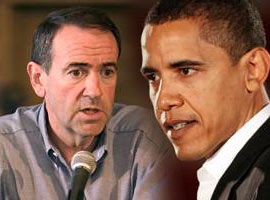 Huckabee ve Obama galip 