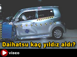 Daihatsu Materia'nın çarpışma testi - Video