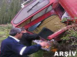 Karabük'te yük treni devrildi