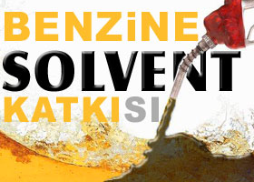 Benzine solvent katılıyor