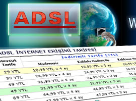 18,99'a internet! ADSL'de kampanya