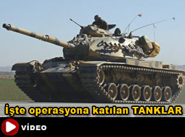 İşte sınır ötesine geçen Tanklar  - Video