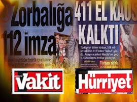 Vakit ile Hürriyet'in manset atışması