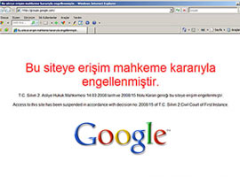 Google da yasaklandı!