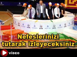 Türkiye domino rekoru kırıldı - İZLE