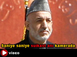 Karzai'ye SUİKAST ANI - VİDEO